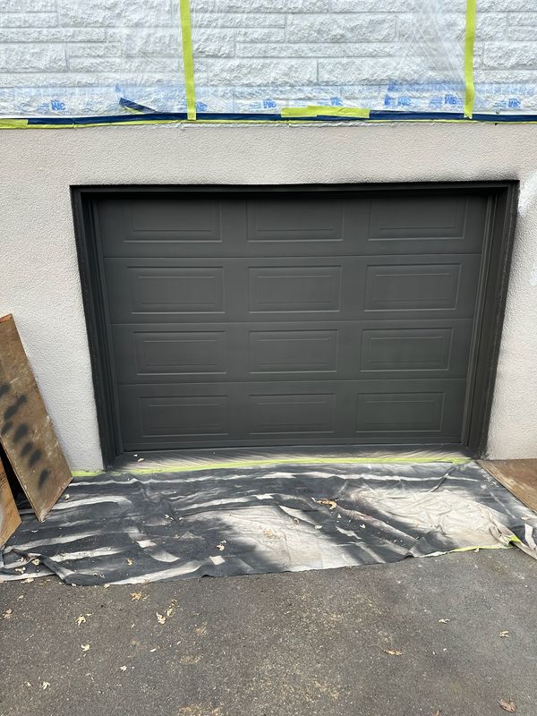 Commercial property spray painting project