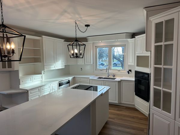 Commercial property spray painting project