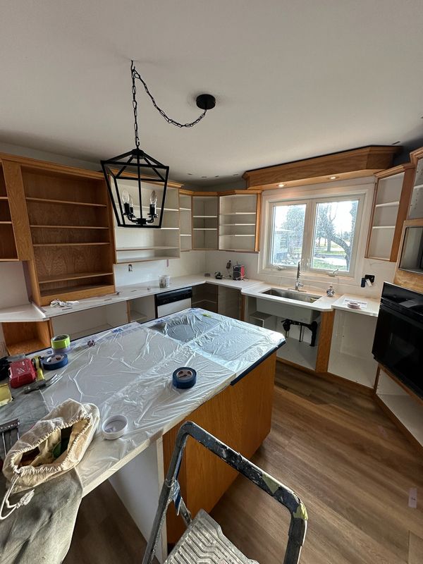 Close-up detail of professional spray paint finish